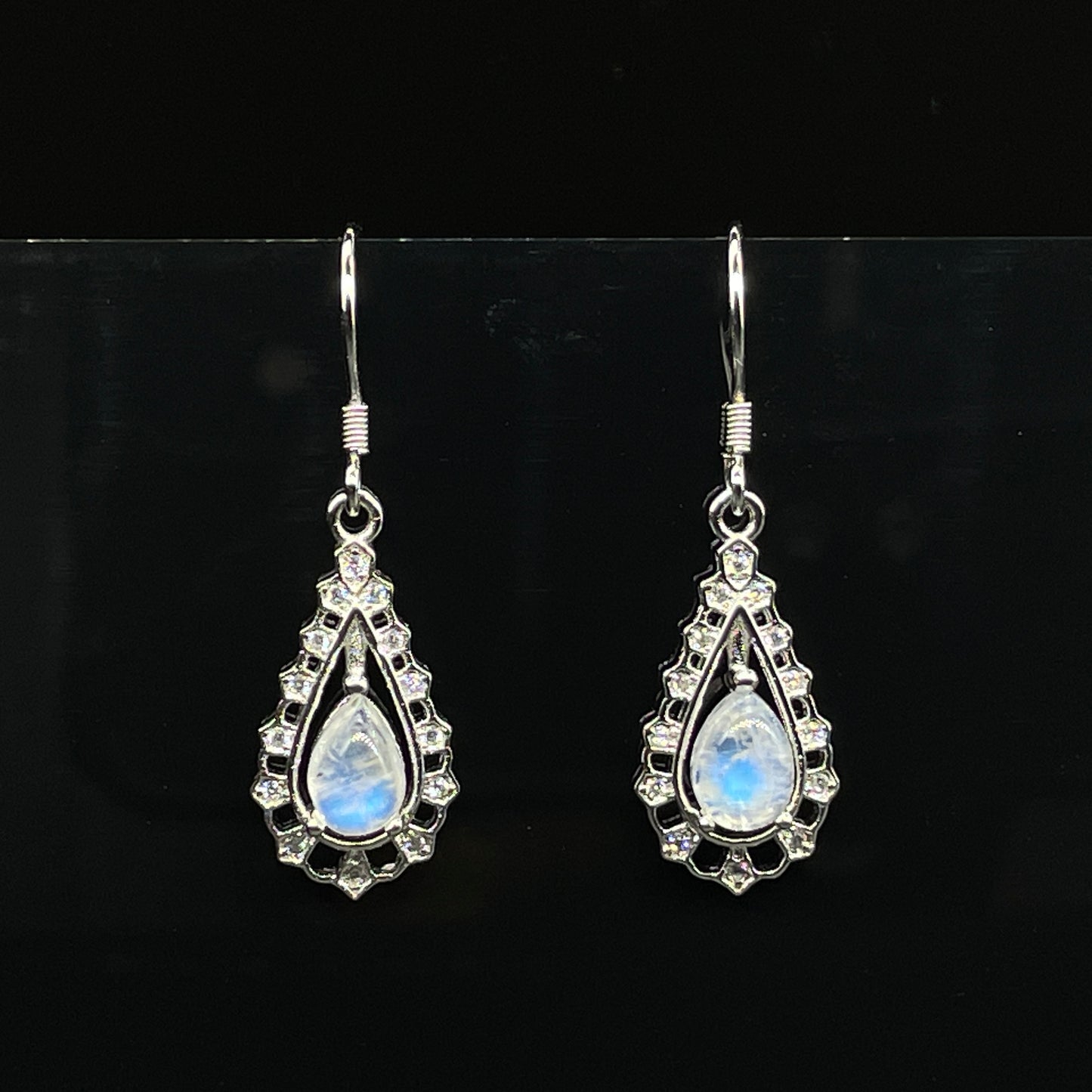 Earrings | Blue Moonstone