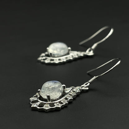 Earrings | Blue Moonstone