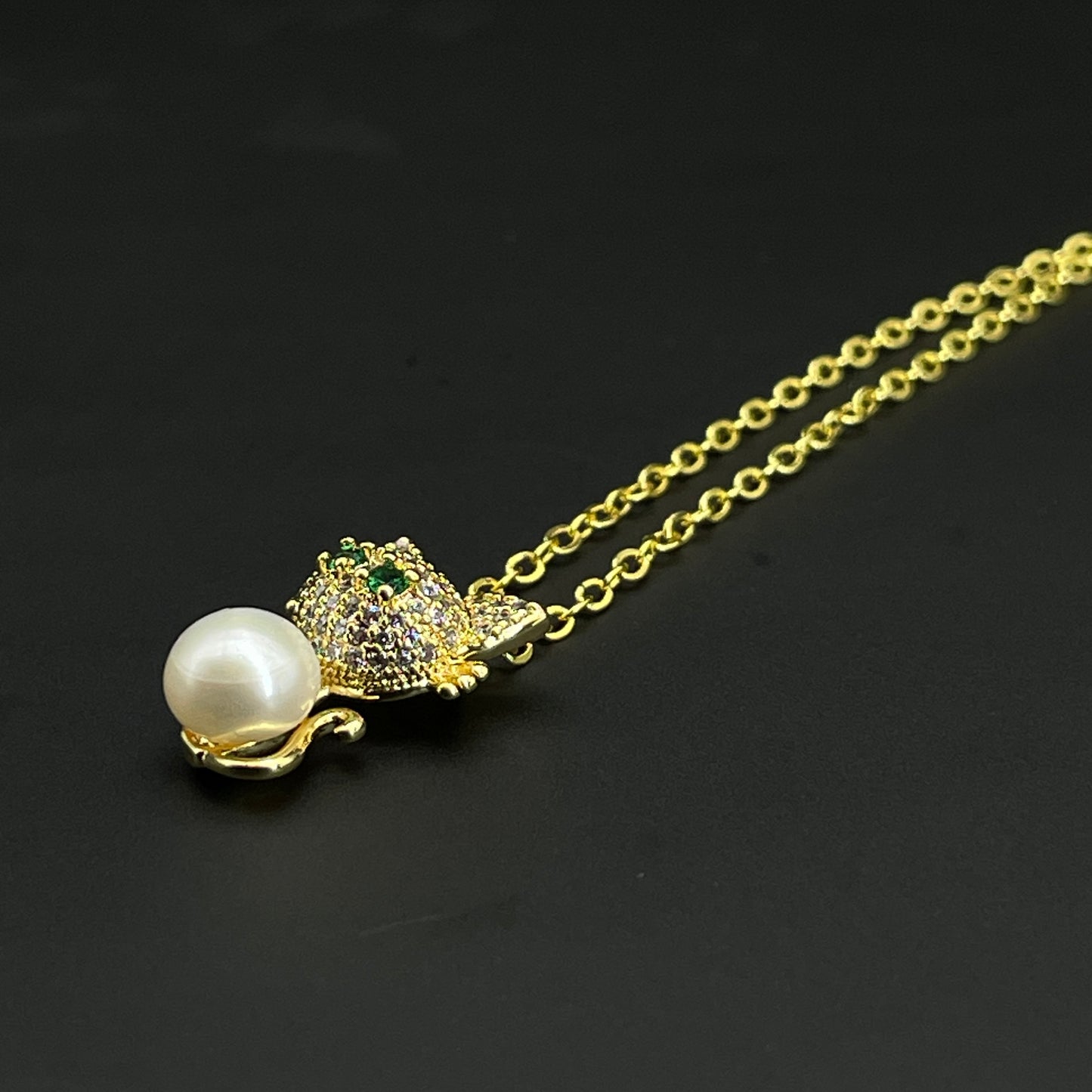 Pendant | Fresh Water Pearl | Diopside